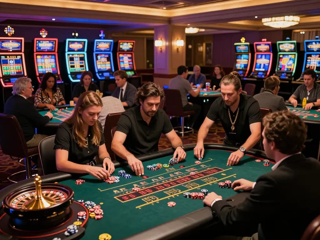 Các người chơi CLB B52 tham gia vào những trò chơi có cược cao tại bàn roulette và blackjack.