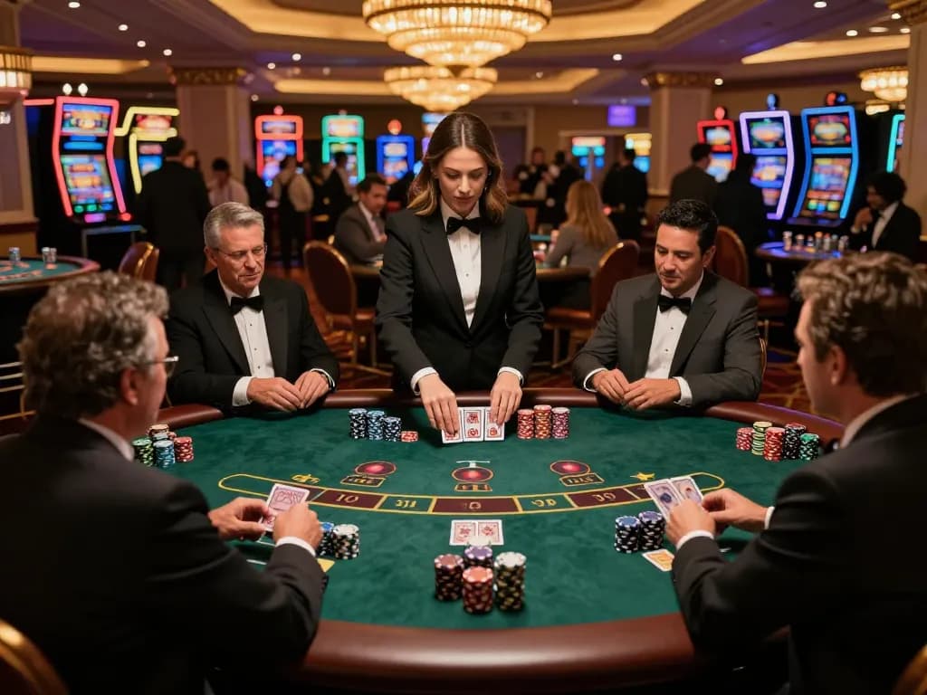 Experience the excitement of 33win's blackjack games with strategic gameplay and vibrant casino atmosphere.