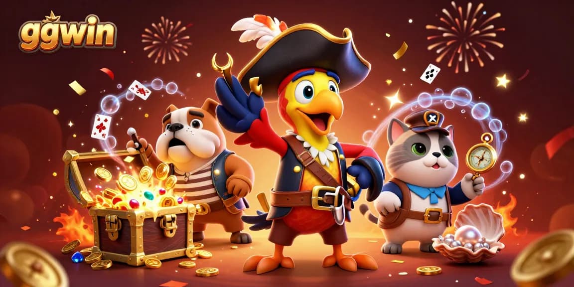Experience thrilling gaming action with ggwin at an immersive pirate-themed casino adventure.