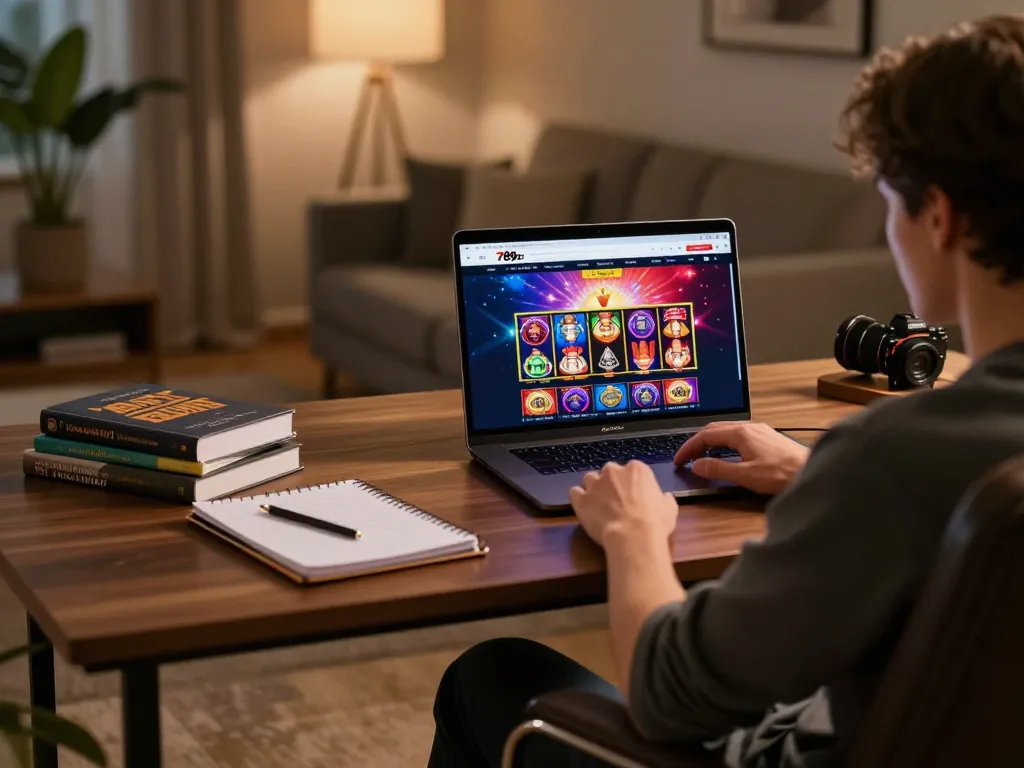 Player celebrating a win on the 789bet online casino platform while strategizing for better odds.