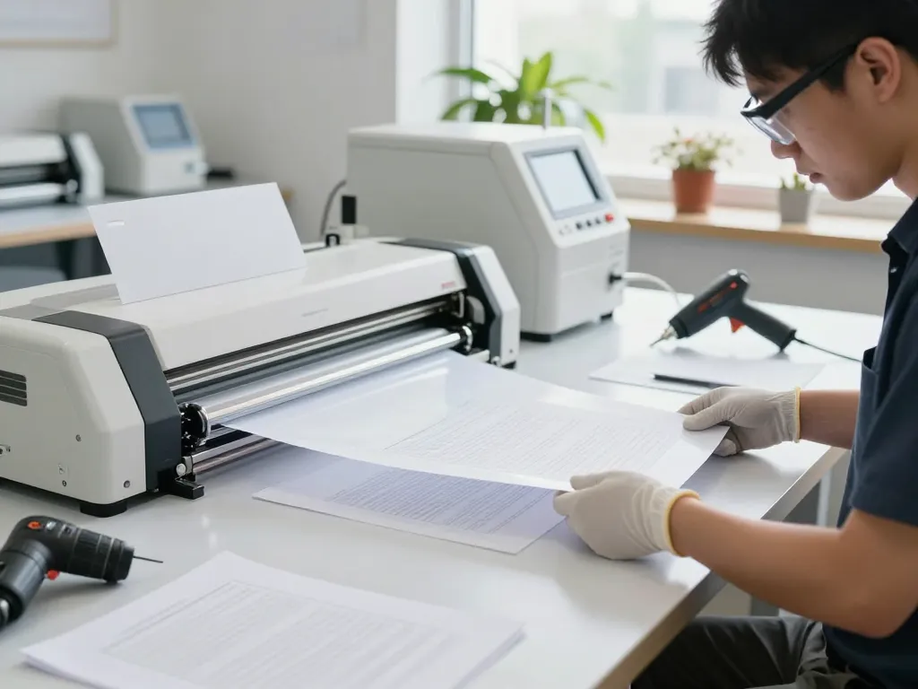 Clear demonstration of cách bóc ép plastic giấy tờ with advanced techniques ensuring document safety.