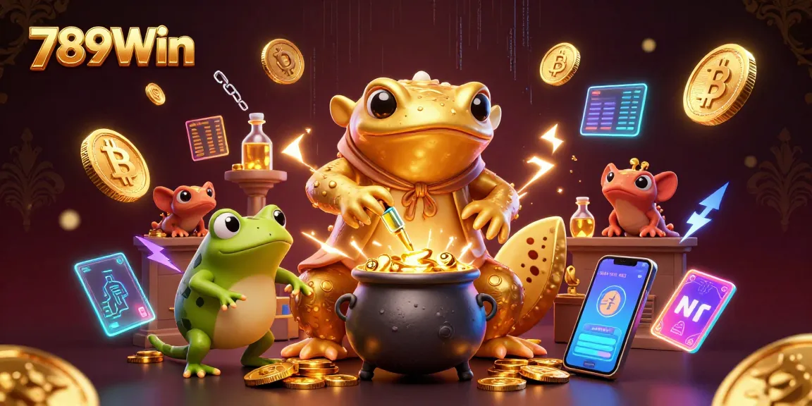 Engage with exciting games at 789Win, featuring golden coins and vibrant casino elements.